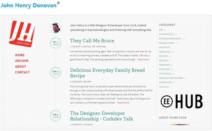 八個不同網站建設風格的個人網站案例